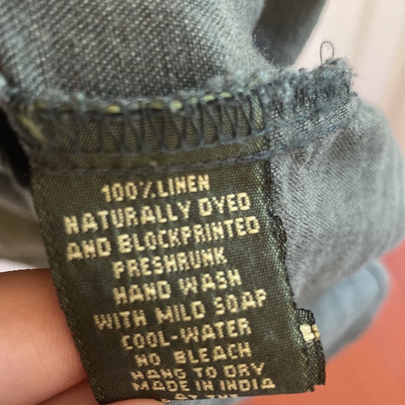 Maiwa Marrakech Bias Skirt in Grey Linen - Picture 5 of 6